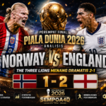 Norway vs England: Analisis Perempat Final Piala Dunia 2026, The Three Lions Menang Dramatis 2-1