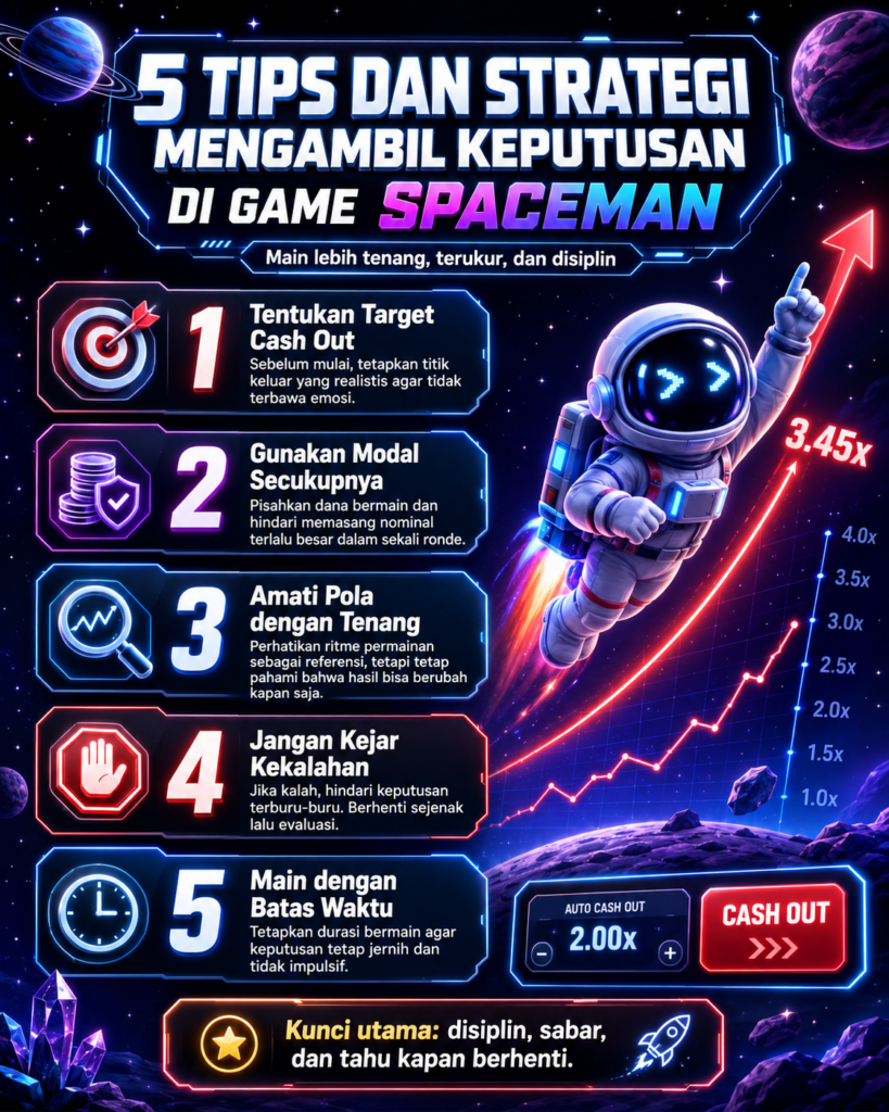 5 Tips dan Strategi Mengambil Keputusan di Game Spaceman